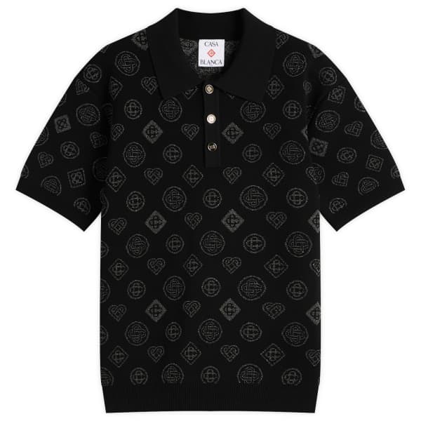 Городская жаккардовая рубашка поло Casablanca, черный
Городская жаккардовая рубашка поло Casablanca, черный