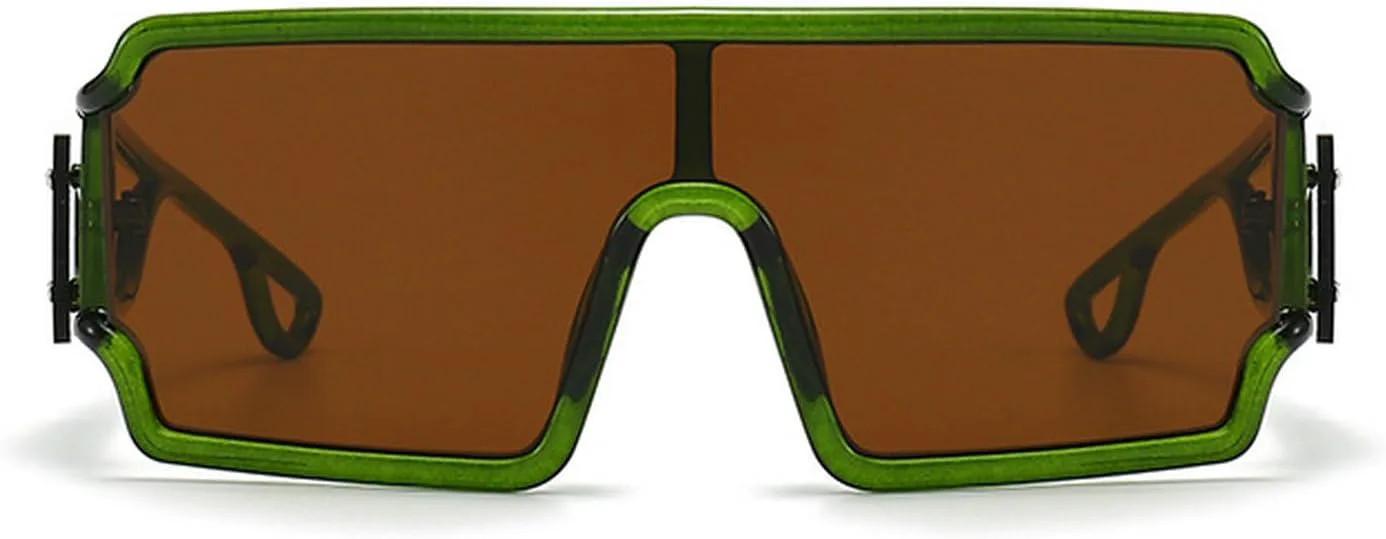 Солнцезащитные очки Laureles Punk One-piece Y2k для женщин и мужчин, квадратные, с градиентным переходом цвета, женские, с защитой от УФ-излучения UV400, Green Brown
Солнцезащитные очки Laureles Punk One-piece Y2k для женщин и мужчин, квадратные, с градиентным переходом цвета, женские, с защитой от УФ-излучения UV400, Green Brown