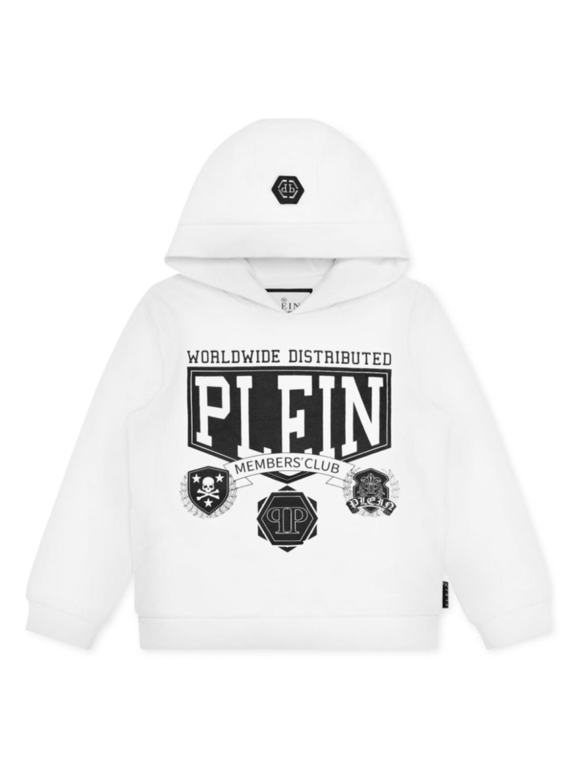 Philipp Plein Junior худи с логотипом, белый
Philipp Plein Junior худи с логотипом, белый