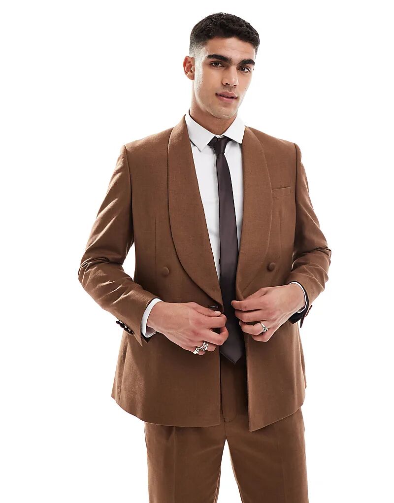 Пиджак ASOS DESIGN из смеси хлопка и льна, коричневый
Пиджак ASOS DESIGN из смеси хлопка и льна, коричневый