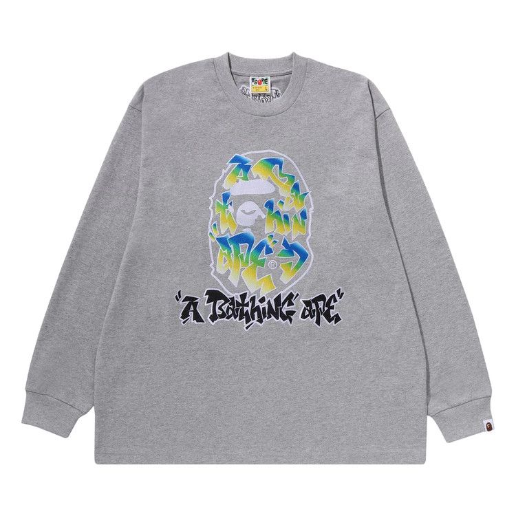Футболка BAPE Gradient Ape Head Oversized Long-Sleeve Tee, Grey
Футболка BAPE Gradient Ape Head Oversized Long-Sleeve Tee, Grey