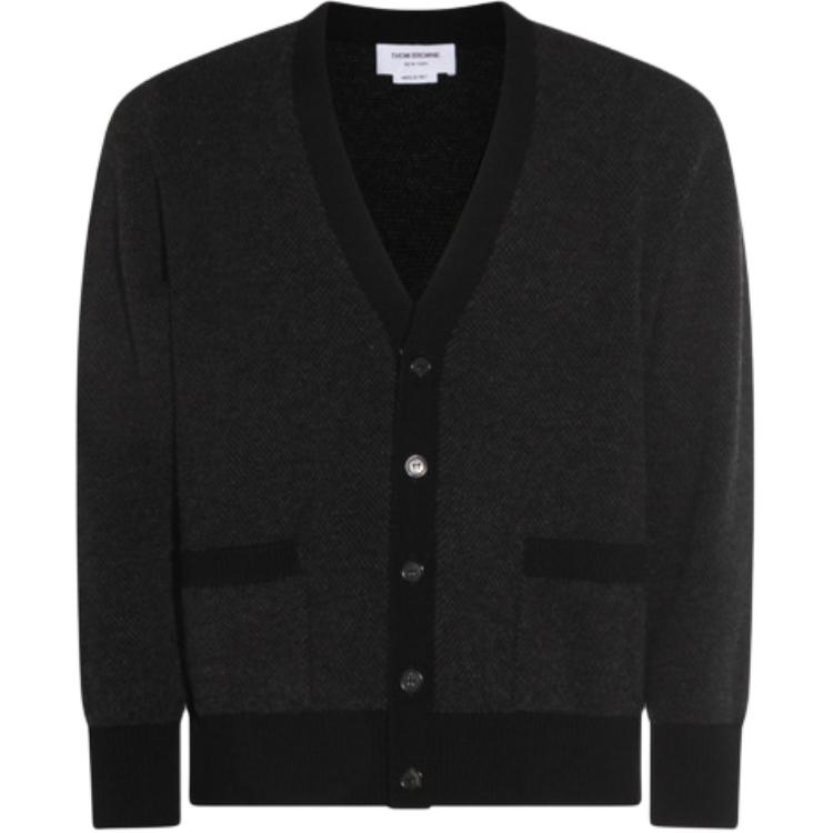 Кардиган с V-образным вырезом и пуговицами Thom Browne, черный
Кардиган с V-образным вырезом и пуговицами Thom Browne, черный