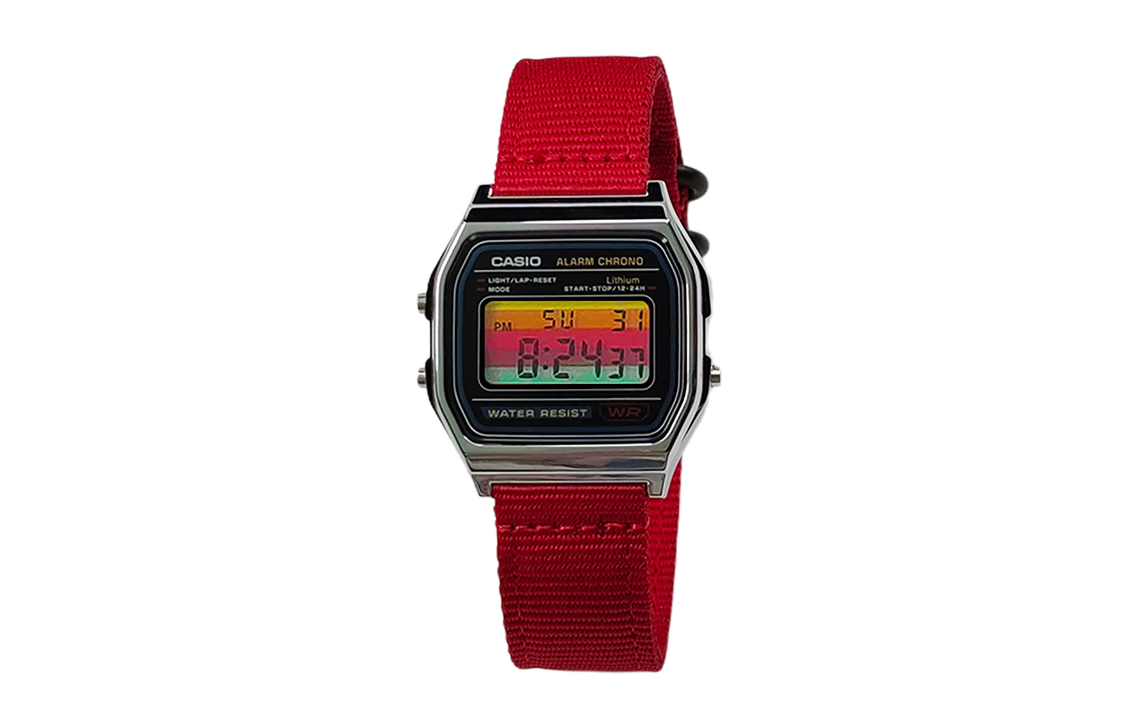 Casio Часы Retrofit Series с кварцевым механизмом, нейлоновым ремешком, унисекс, черный циферблат
Casio Часы Retrofit Series с кварцевым механизмом, нейлоновым ремешком, унисекс, черный циферблат