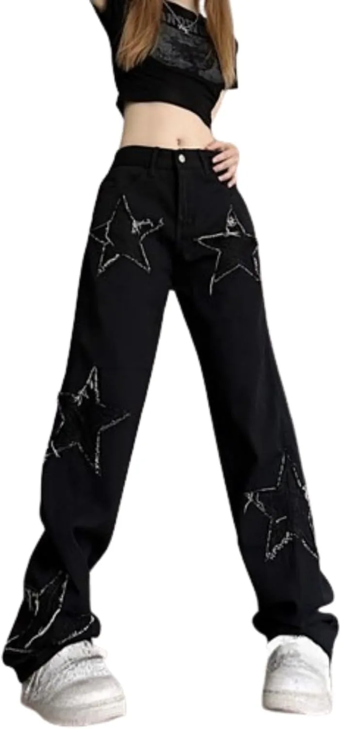 Джинсы Y2K с высокой талией для женщин — грундж-карго с принтом Hesaco
Джинсы Y2K с высокой талией для женщин — грундж-карго с принтом Hesaco