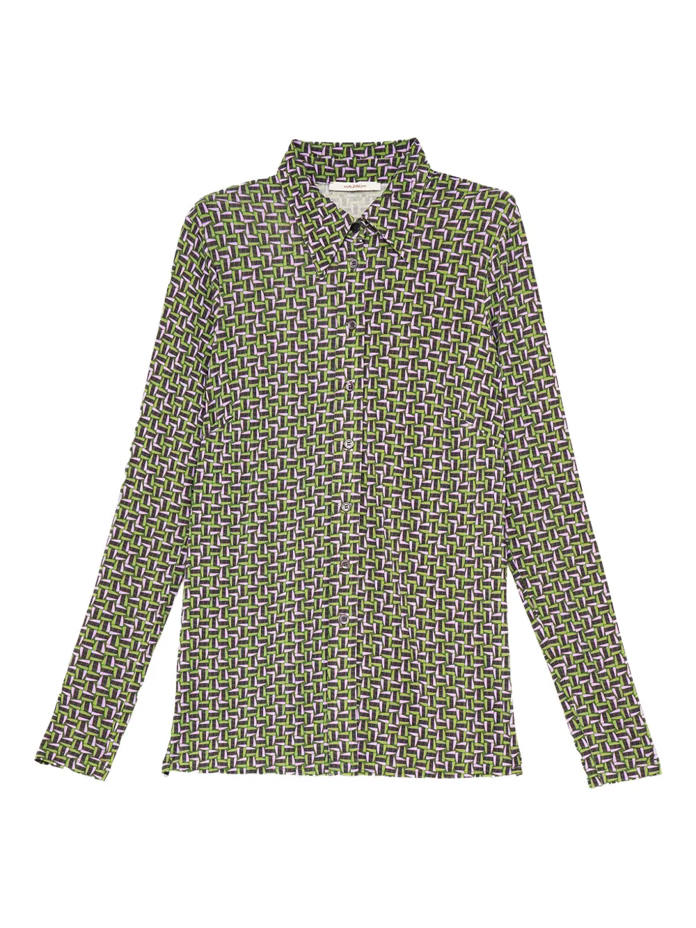 Рубашка с геометрическим принтом на пуговицах MALIPARMI, зеленый
Рубашка с геометрическим принтом на пуговицах MALIPARMI, зеленый