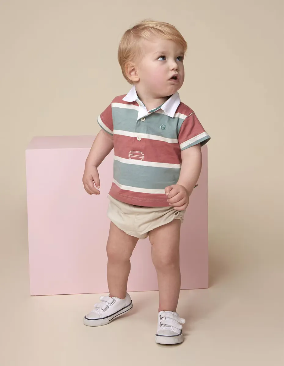 Твиловые шаровары для мальчика с пуговицами по бокам Gocco, цвет Marrón claro 
Твиловые шаровары для мальчика с пуговицами по бокам Gocco, цвет Marrón claro