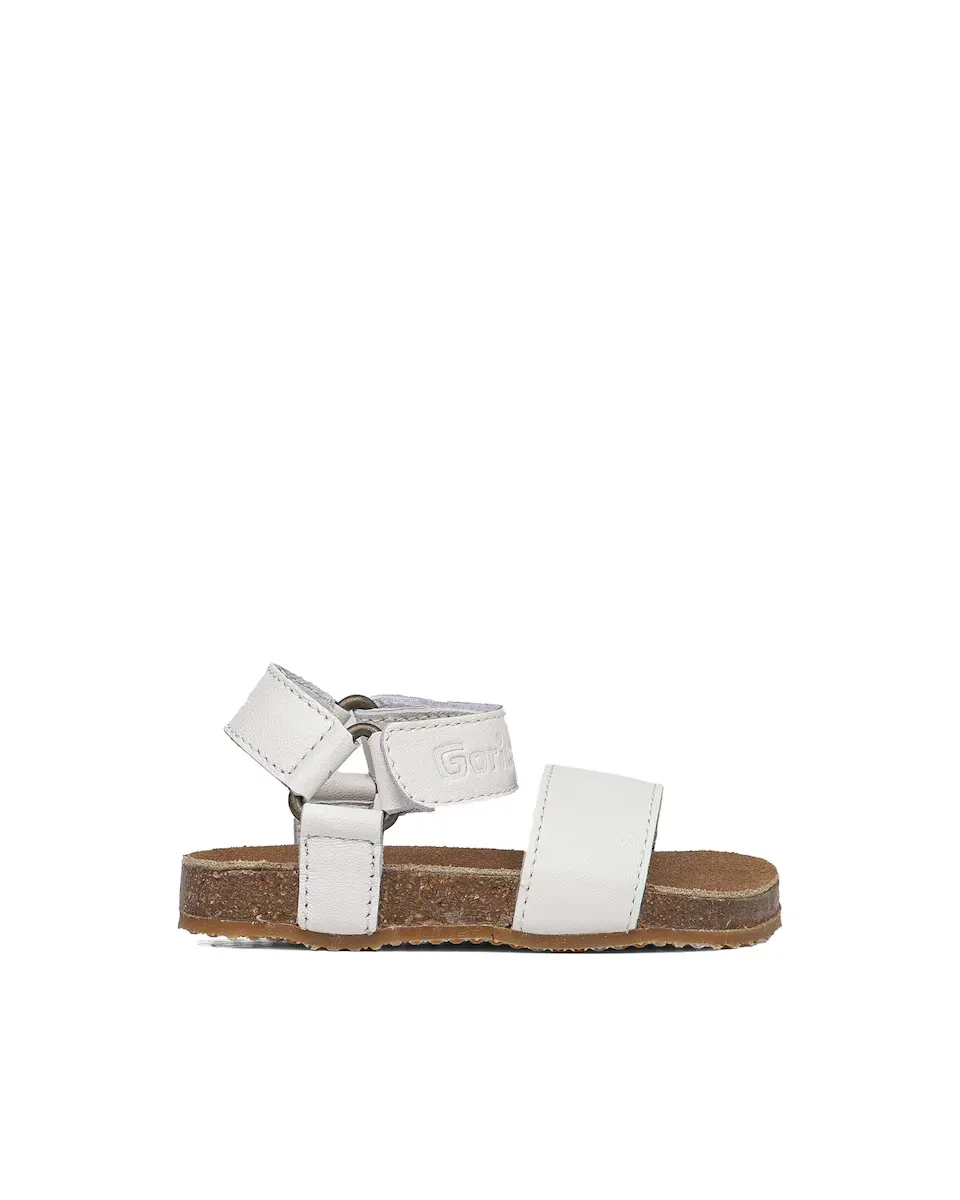 Открытые кожаные сандалии для девочек Gorila, белый
Открытые кожаные сандалии для девочек Gorila, белый