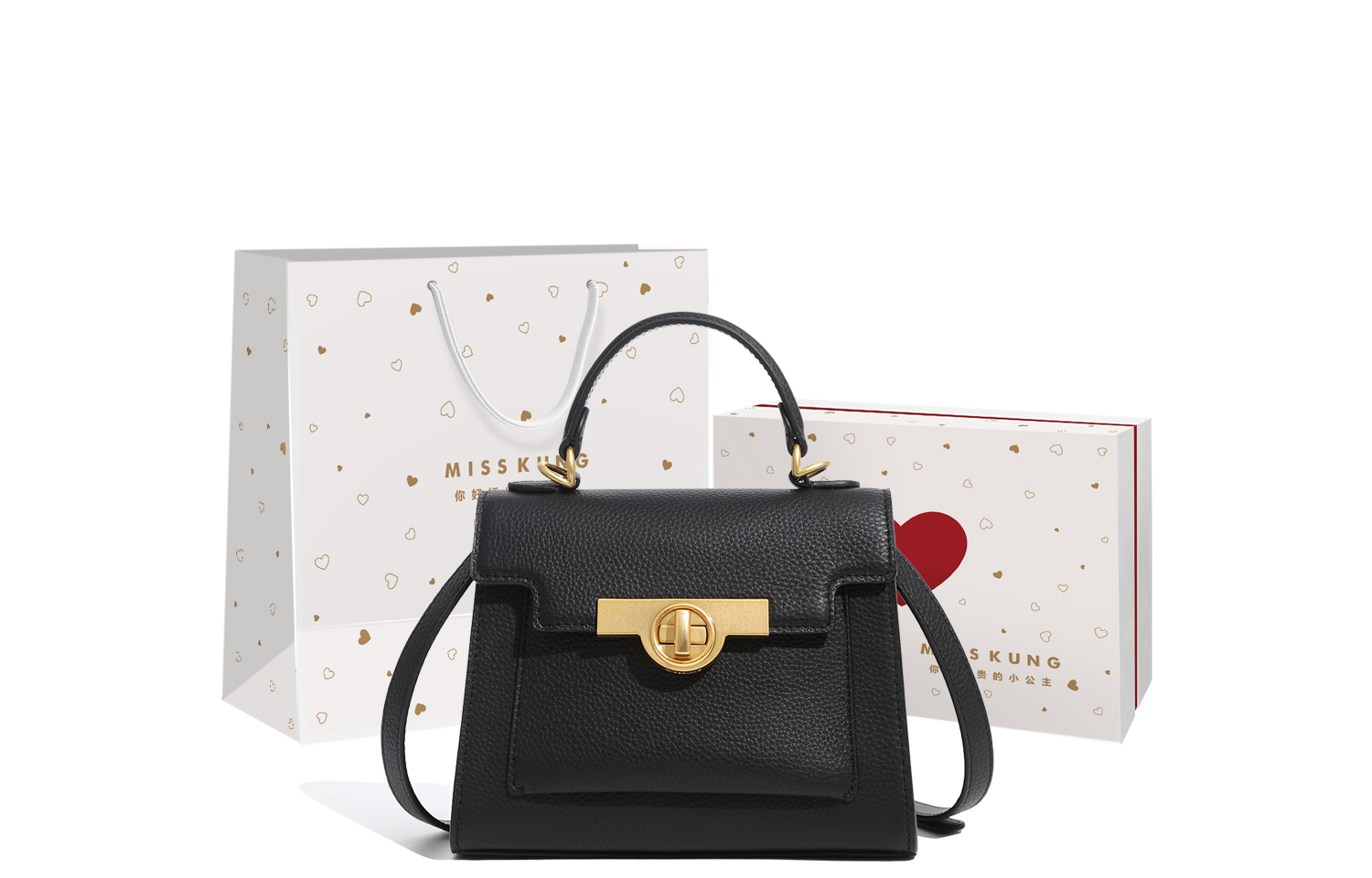 Сумка Kelly из кожи коровы на одно плечо Средний размер Женская Черная Miss Kung, Полуночный черный/Упаковка
Сумка Kelly из кожи коровы на одно плечо Средний размер Женская Черная Miss Kung, Полуночный черный/Упаковка