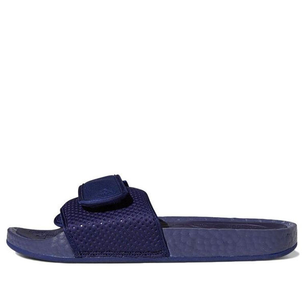 Тапочки x pharrell boost slides Adidas, синий
Тапочки x pharrell boost slides Adidas, синий