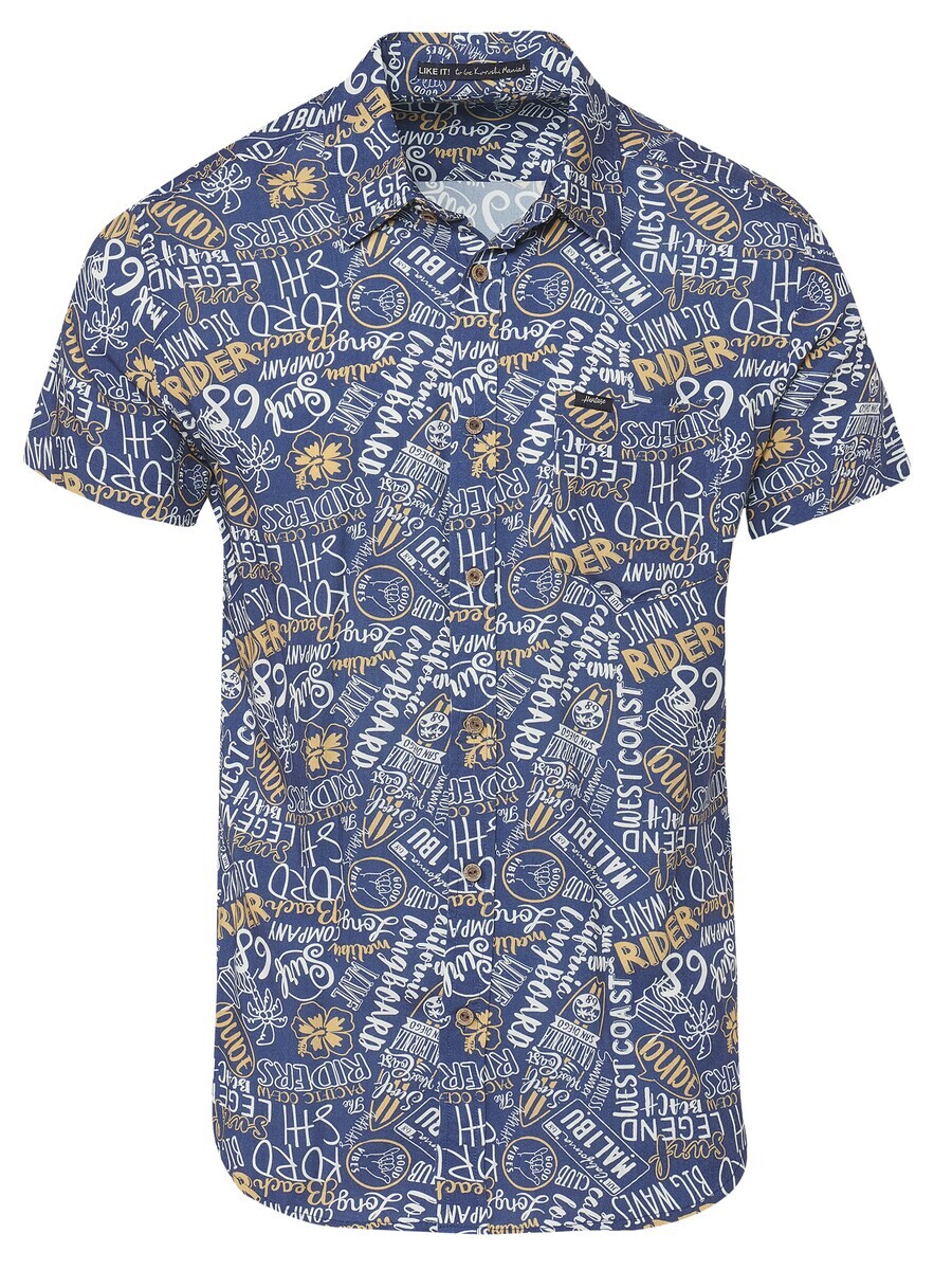 Рубашка на пуговицах стандартного кроя Koroshi, цвет Gentian
Рубашка на пуговицах стандартного кроя Koroshi, цвет Gentian