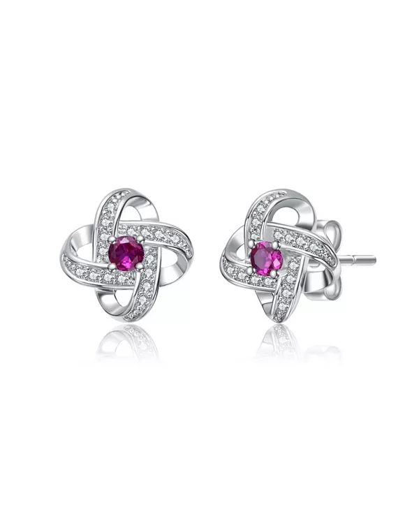 Серьги-Гвоздики с покрытием из белого золота и цветными кубическими цирконами в форме завитков Rachel Glauber, pink
Серьги-Гвоздики с покрытием из белого золота и цветными кубическими цирконами в форме завитков Rachel Glauber, pink