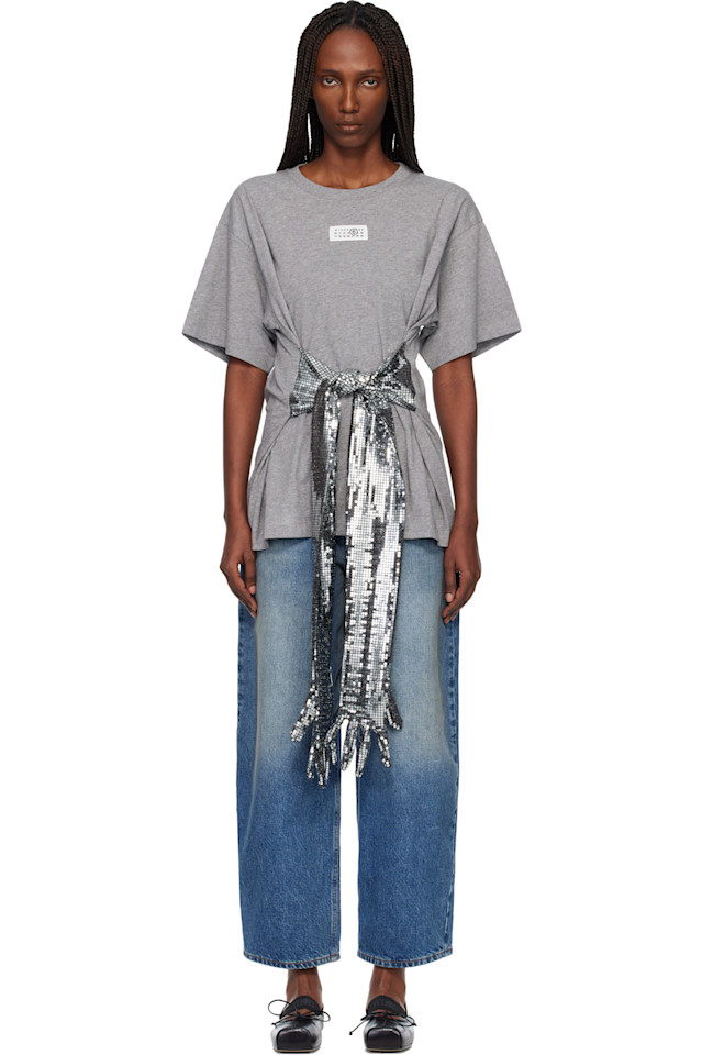 Mm6 Maison Margiela Серые хлопчатобумажные перчатки футболка, Серый, Mm6 Maison Margiela Серые хлопчатобумажные перчатки футболка
Mm6 Maison Margiela Серые хлопчатобумажные перчатки футболка, Серый, Mm6 Maison Margiela Серые хлопчатобумажные перчатки футболка
