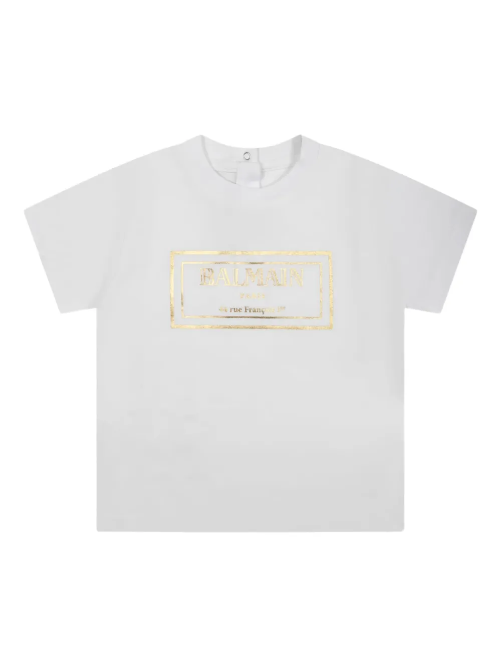 Хлопковая футболка с логотипом Balmain Kids, белый
Хлопковая футболка с логотипом Balmain Kids, белый