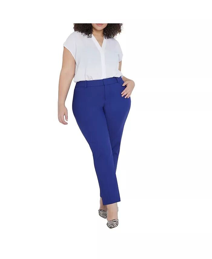 Брюки Kady Fit двойного плетения больших размеров ELOQUII, синий
Брюки Kady Fit двойного плетения больших размеров ELOQUII, синий