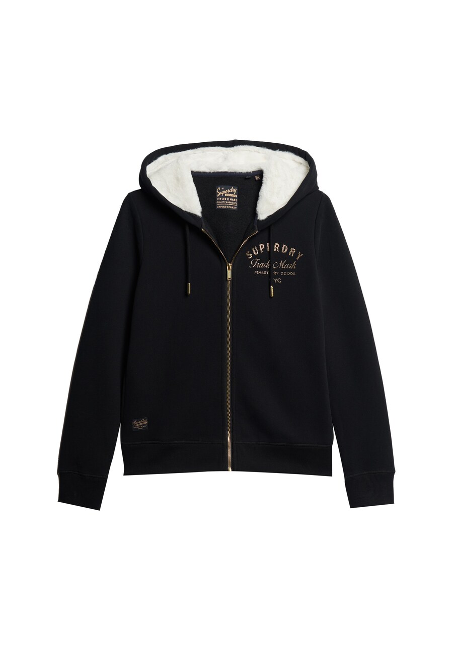 Толстовка с капюшоном на молнии Superdry, черный
Толстовка с капюшоном на молнии Superdry, черный