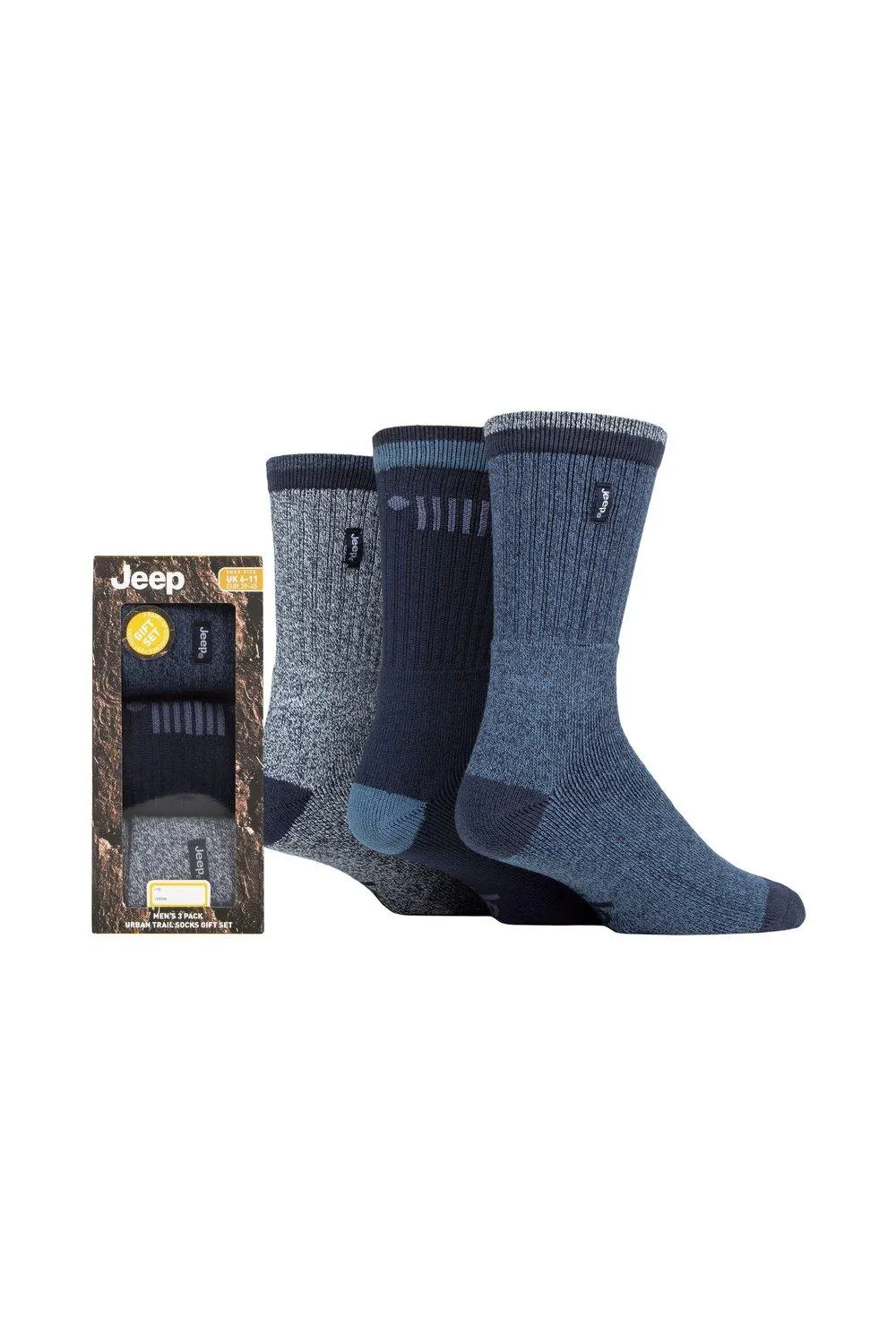 Подарочная коробка из 3 пар носков для отдыха Terrain Jeep, синий
Подарочная коробка из 3 пар носков для отдыха Terrain Jeep, синий