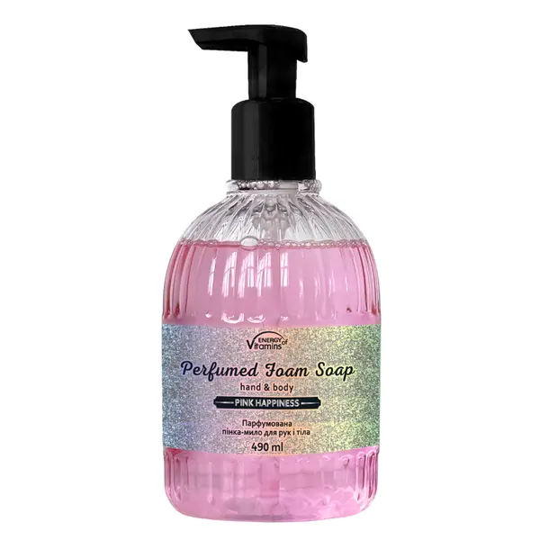 Ароматизированная пена для мытья рук и тела "Розовая хеппинес", 490 мл Energy Of Vitamins
Ароматизированная пена для мытья рук и тела "Розовая хеппинес", 490 мл Energy Of Vitamins