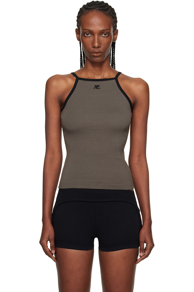 Courrèges Серая контрастная майка
Courrèges Серая контрастная майка