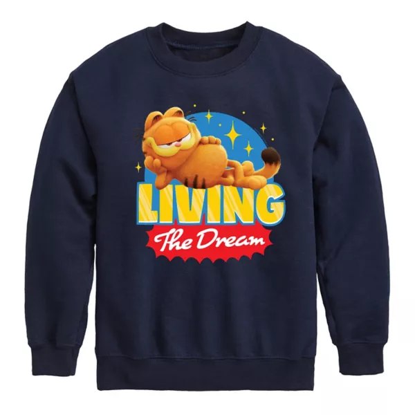 Флисовая толстовка с изображением Гарфилда из фильма «Жизнь как мечта» для мальчиков 8-20 лет Licensed Character, синий
Флисовая толстовка с изображением Гарфилда из фильма «Жизнь как мечта» для мальчиков 8-20 лет Licensed Character, синий