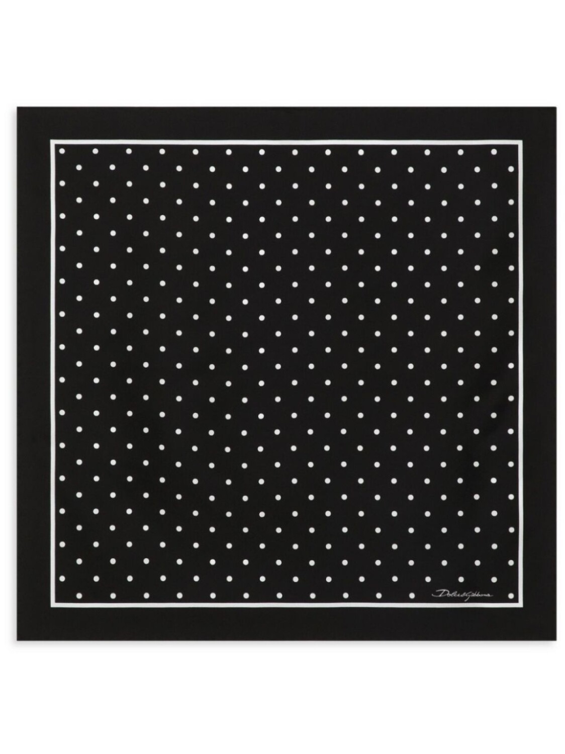 Dolce & Gabbana шелковый платок в горох, черный
Dolce & Gabbana шелковый платок в горох, черный