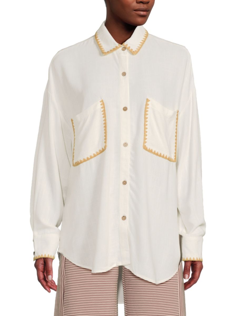 Рубашка с застежкой на пуговицы Vintage Havana, белый
Рубашка с застежкой на пуговицы Vintage Havana, белый