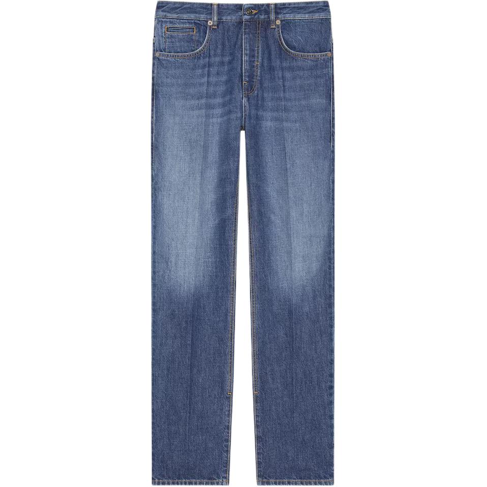 Джинсы прямого кроя с вышитым логотипом Givenchy, темно синий
Джинсы прямого кроя с вышитым логотипом Givenchy, темно синий