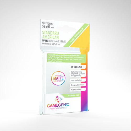Чехол для карточек Gamegenic Matte Standard American- Sized Boardgame Sleeves 59 X 91 Mm (50 Ct.) Gamegenic
Чехол для карточек Gamegenic Matte Standard American- Sized Boardgame Sleeves 59 X 91 Mm (50 Ct.) Gamegenic