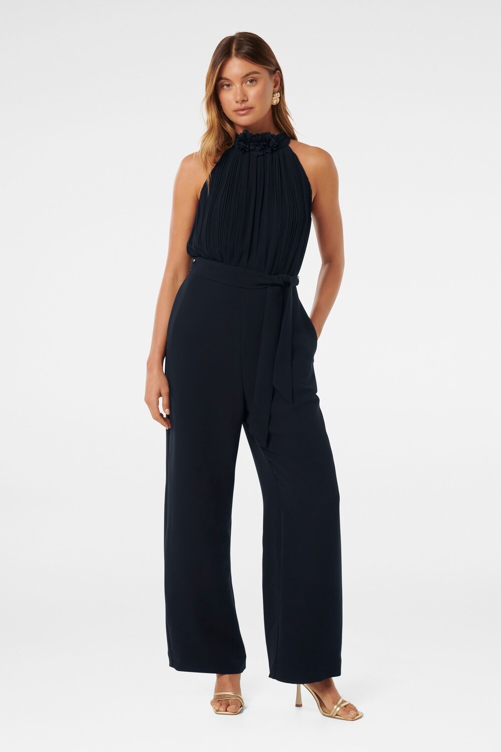 Комбинезон Carter с плиссировкой и розеткой Forever New, синий
Комбинезон Carter с плиссировкой и розеткой Forever New, синий