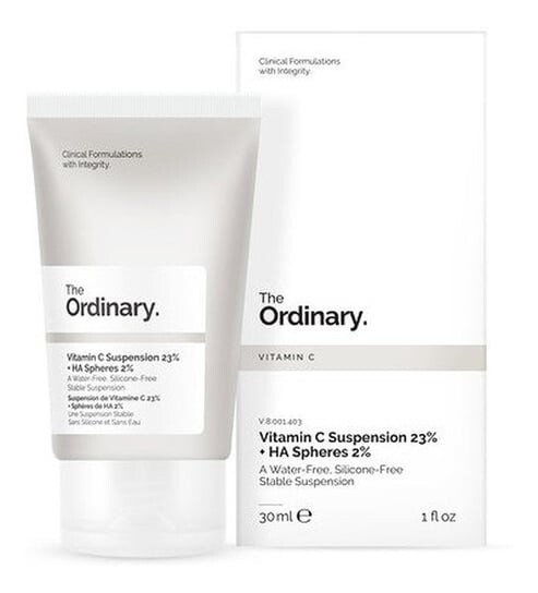 Сыворотка с 23% витамина C и 2% гиалуроновой кислоты 30мл The Ordinary Vitamin C Suspension 23% + HA Spheres 2%
Сыворотка с 23% витамина C и 2% гиалуроновой кислоты 30мл The Ordinary Vitamin C Suspension 23% + HA Spheres 2%