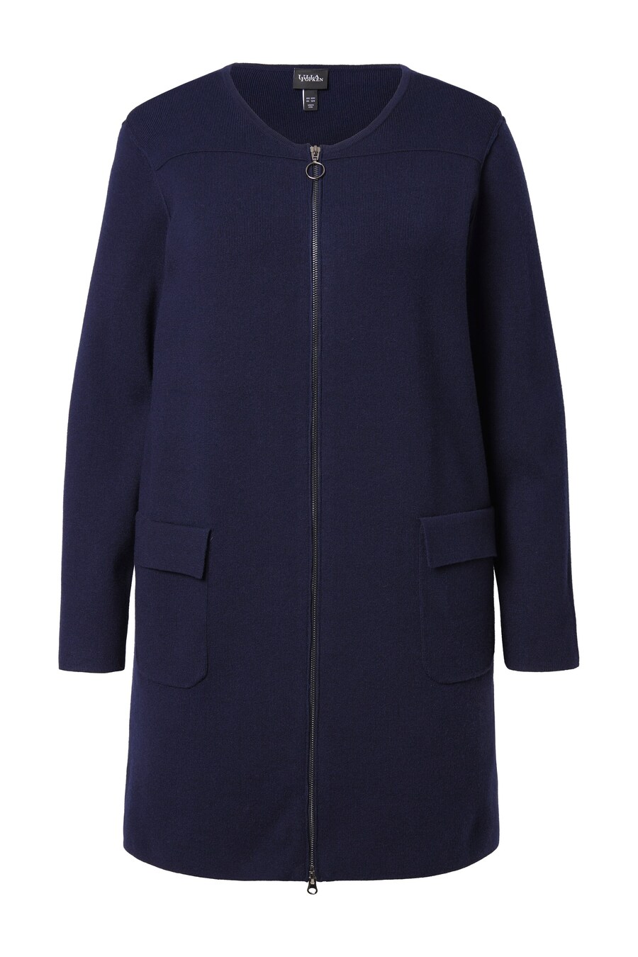 Вязаный кардиган Ulla Popken, темно-синий
Вязаный кардиган Ulla Popken, темно-синий