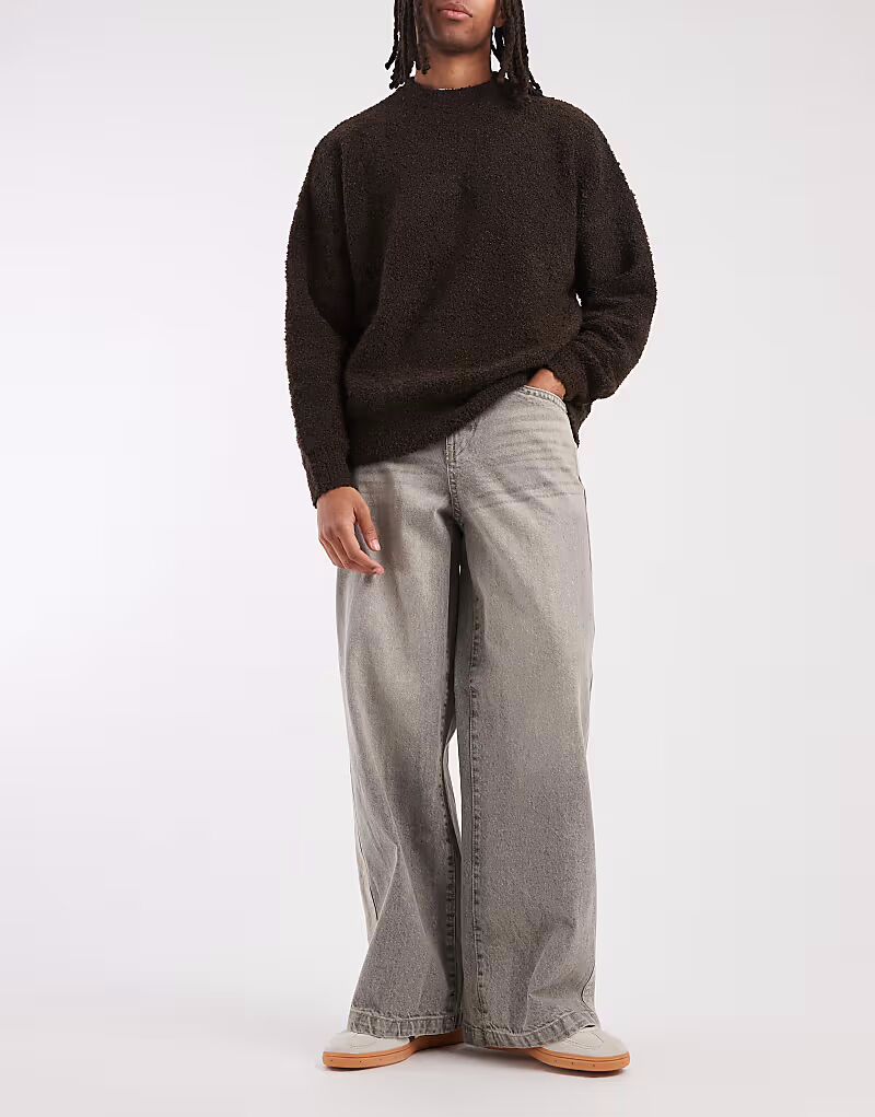 Джинсы свободного кроя с боковыми вставками серого цвета Asos Design
Джинсы свободного кроя с боковыми вставками серого цвета Asos Design