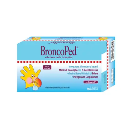 Раствор для перорального применения Broncoped 14, бюст Pediatrica Srl
Раствор для перорального применения Broncoped 14, бюст Pediatrica Srl