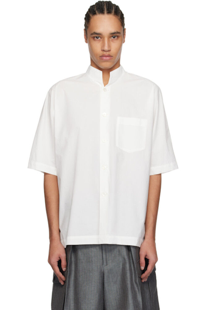 Белая рубашка обтекаемого кроя HOMME PLISSÉ ISSEY MIYAKE
Белая рубашка обтекаемого кроя HOMME PLISSÉ ISSEY MIYAKE