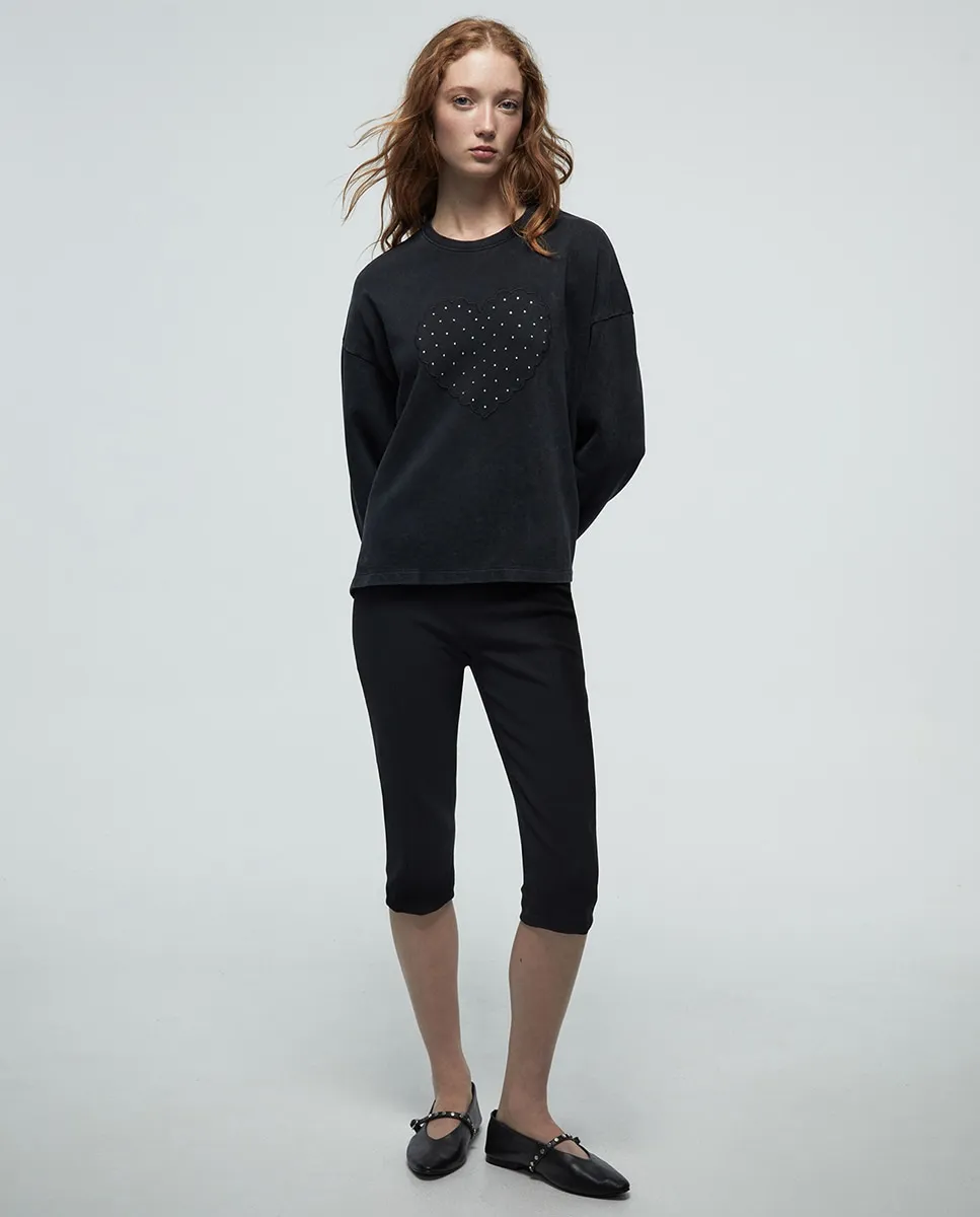 Свитшот с блестками, подвергнутый стирке Sfera, темно-серый
Свитшот с блестками, подвергнутый стирке Sfera, темно-серый