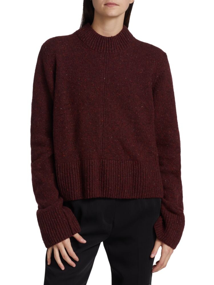 Свитер из пряжи конфетти Saks Fifth Avenue, цвет Wine 
Свитер из пряжи конфетти Saks Fifth Avenue, цвет Wine