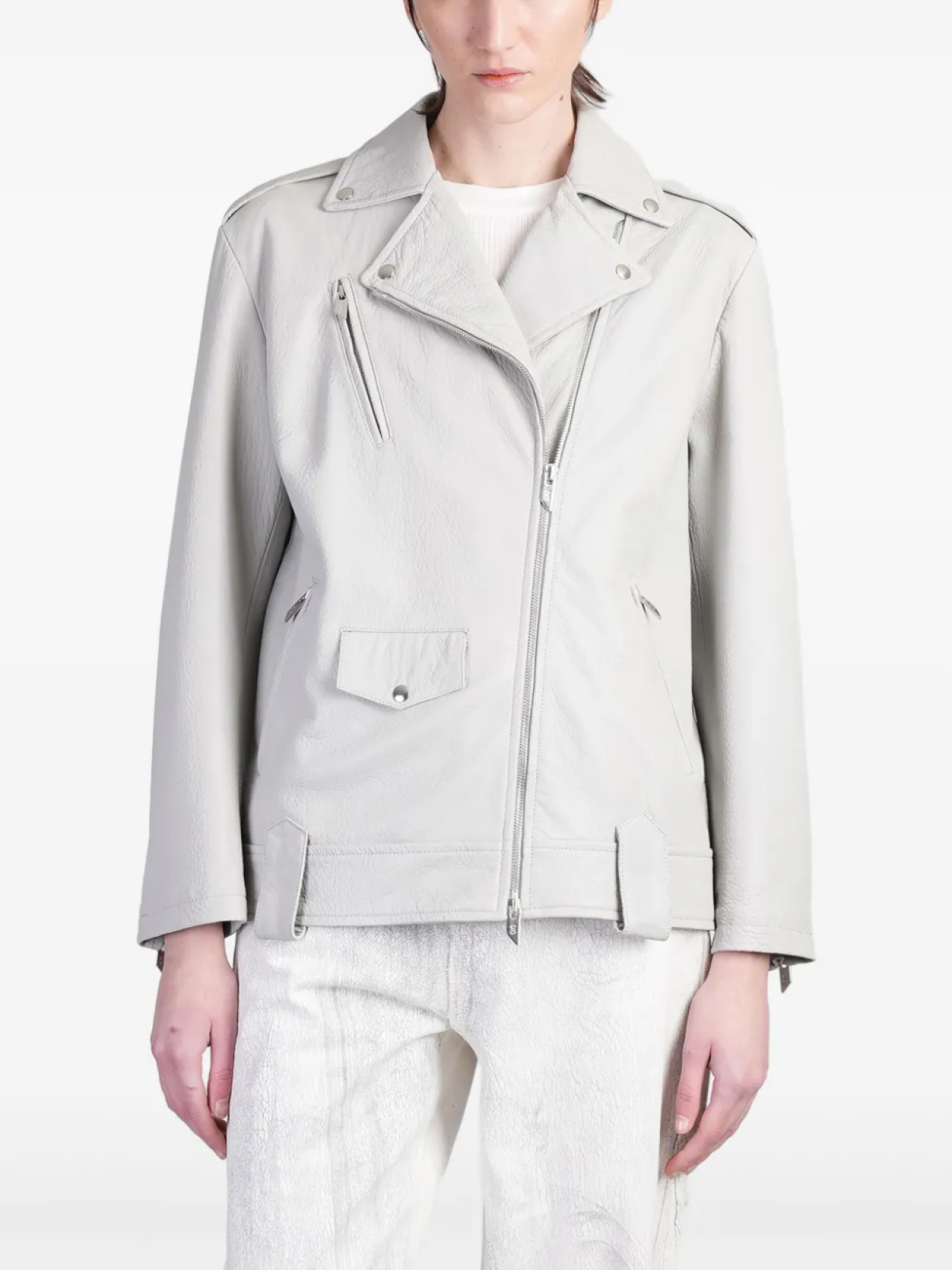 Кожаная байкерская куртка Salvatore Santoro, серый
Кожаная байкерская куртка Salvatore Santoro, серый