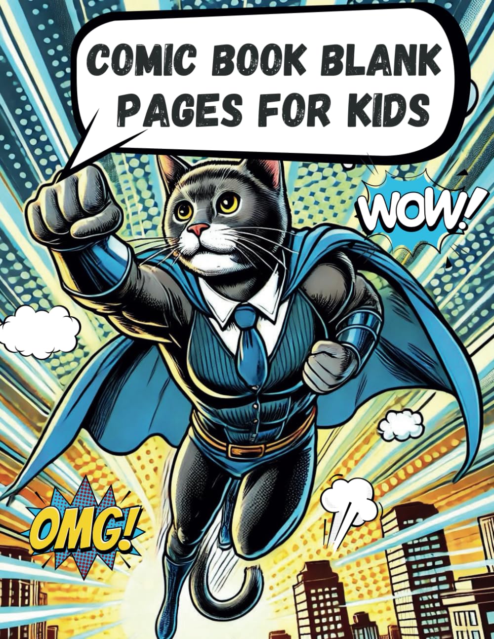 Comic Book Blank Pages for kids: Enter the world of creativity: draw, create, and tell stories on black-and-white pages full of adventure (Independently published)
Comic Book Blank Pages for kids: Enter the world of creativity: draw, create, and tell stories on black-and-white pages full of adventure (Independently published)
