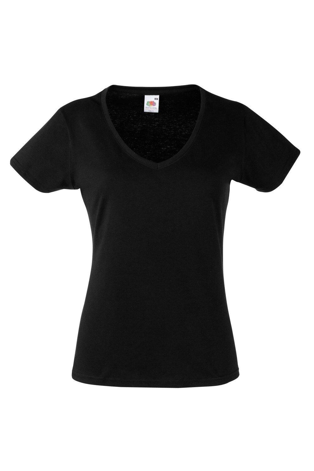 Легкая футболка Lady-Fit с V-образным вырезом и короткими рукавами Fruit of the Loom, черный
Легкая футболка Lady-Fit с V-образным вырезом и короткими рукавами Fruit of the Loom, черный
