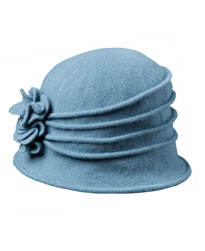 Женская вязаная шерстяная шляпа-клош с цветком Dorfman Pacific, синий
Женская вязаная шерстяная шляпа-клош с цветком Dorfman Pacific, синий