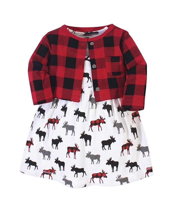 Хлопковое платье и кардиган для маленьких девочек, комплект из 2 предметов, цвет Buffalo Plaid Moose Hudson Baby, красный
Хлопковое платье и кардиган для маленьких девочек, комплект из 2 предметов, цвет Buffalo Plaid Moose Hudson Baby, красный