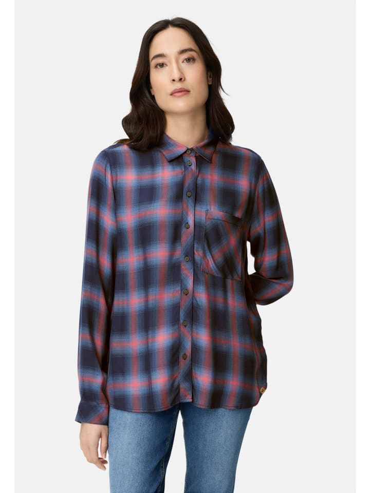 Блузка из чистой вискозы синего и красного цветов. Camel Active
Блузка из чистой вискозы синего и красного цветов. Camel Active