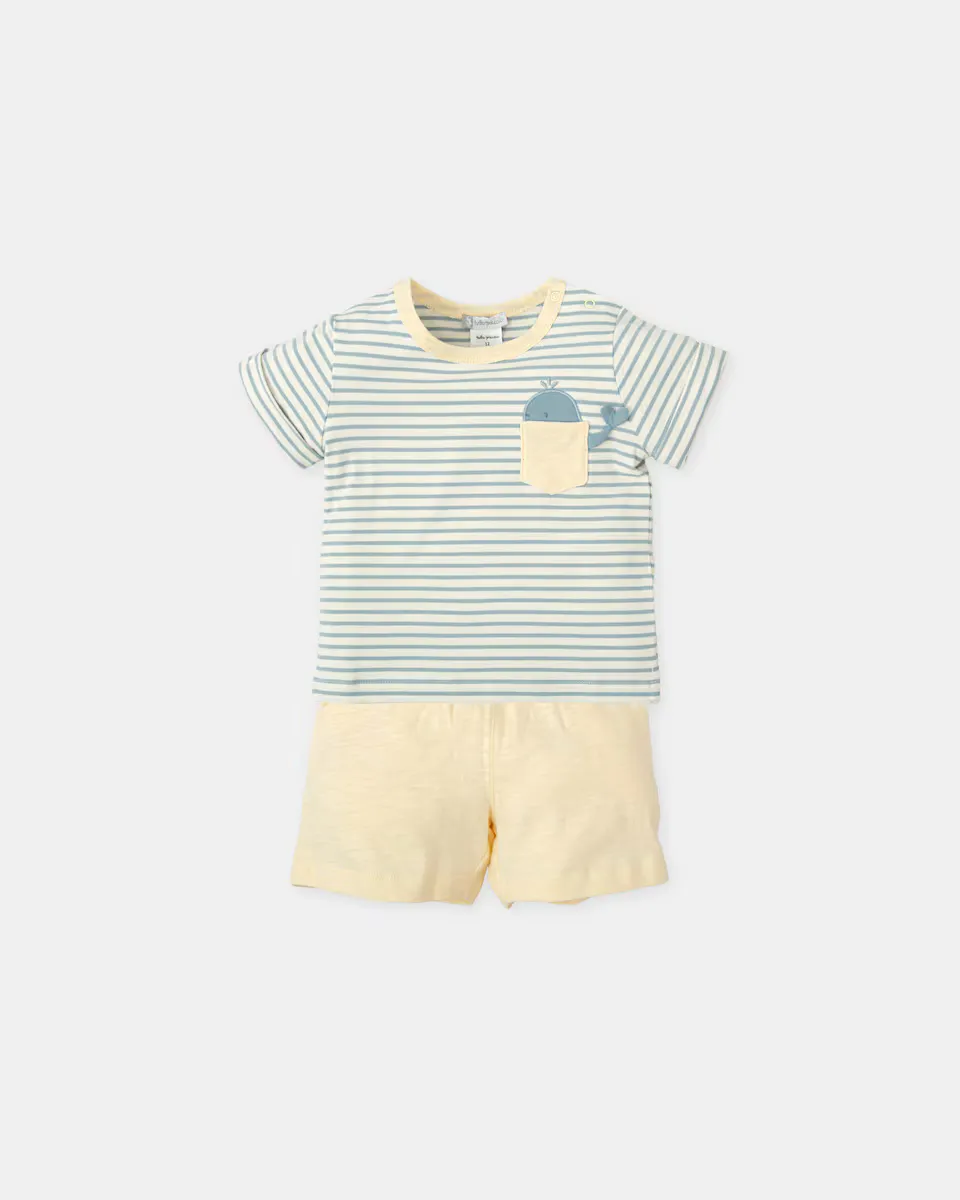 Набор для мальчика 2 штуки китового мотива желтого цвета Tutto Piccolo, жёлтый
Набор для мальчика 2 штуки китового мотива желтого цвета Tutto Piccolo, жёлтый