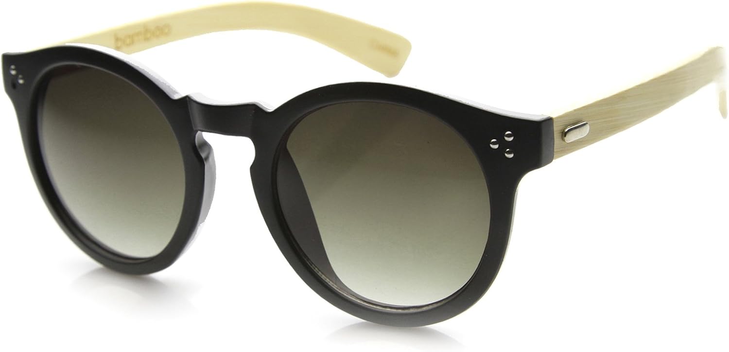 Солнцезащитные очки zeroUV Eco-Friendly Genole Bamboo Horned Rim P3 Key Hole Studded Round Sunglasses из натурального бамбука в оправе с роговыми вставками, Matte Black / Lavender
Солнцезащитные очки zeroUV Eco-Friendly Genole Bamboo Horned Rim P3 Key Hole Studded Round Sunglasses из натурального бамбука в оправе с роговыми вставками, Matte Black / Lavender