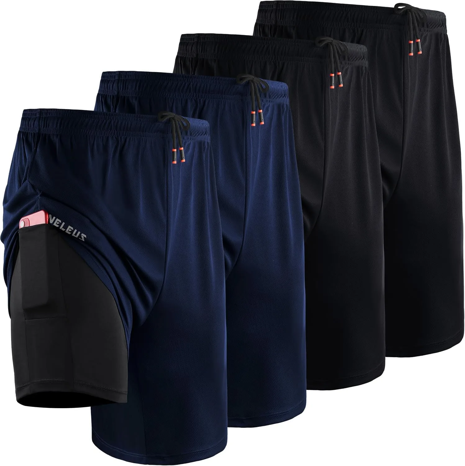NELEUS 2 in 1 спортивные шорты для мужчин 9" Dry Fit
NELEUS 2 in 1 спортивные шорты для мужчин 9" Dry Fit