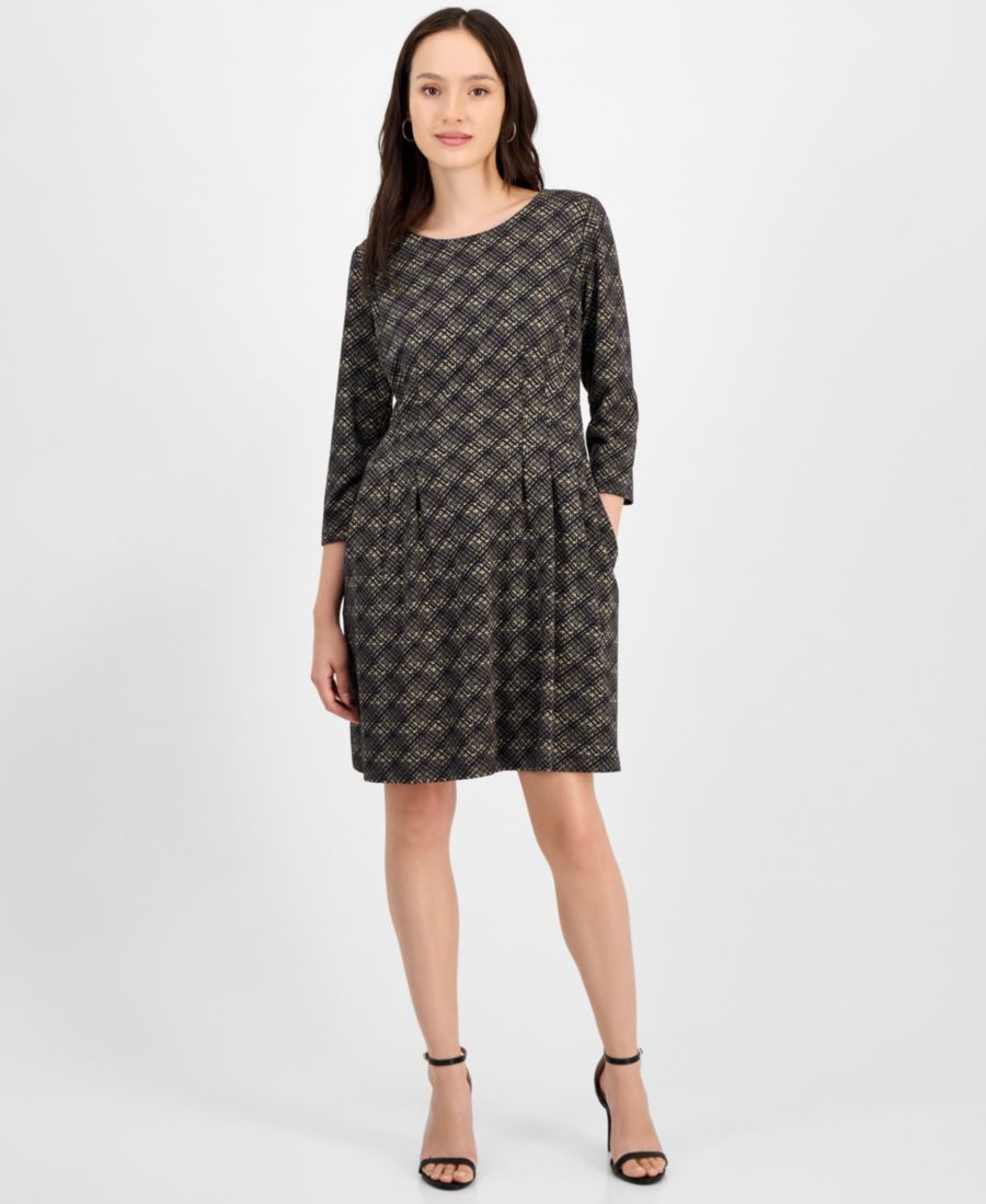 Платье для невысоких девушек с принтом, круглым вырезом и рукавами 3/4 Connected, Cam
Платье для невысоких девушек с принтом, круглым вырезом и рукавами 3/4 Connected, Cam