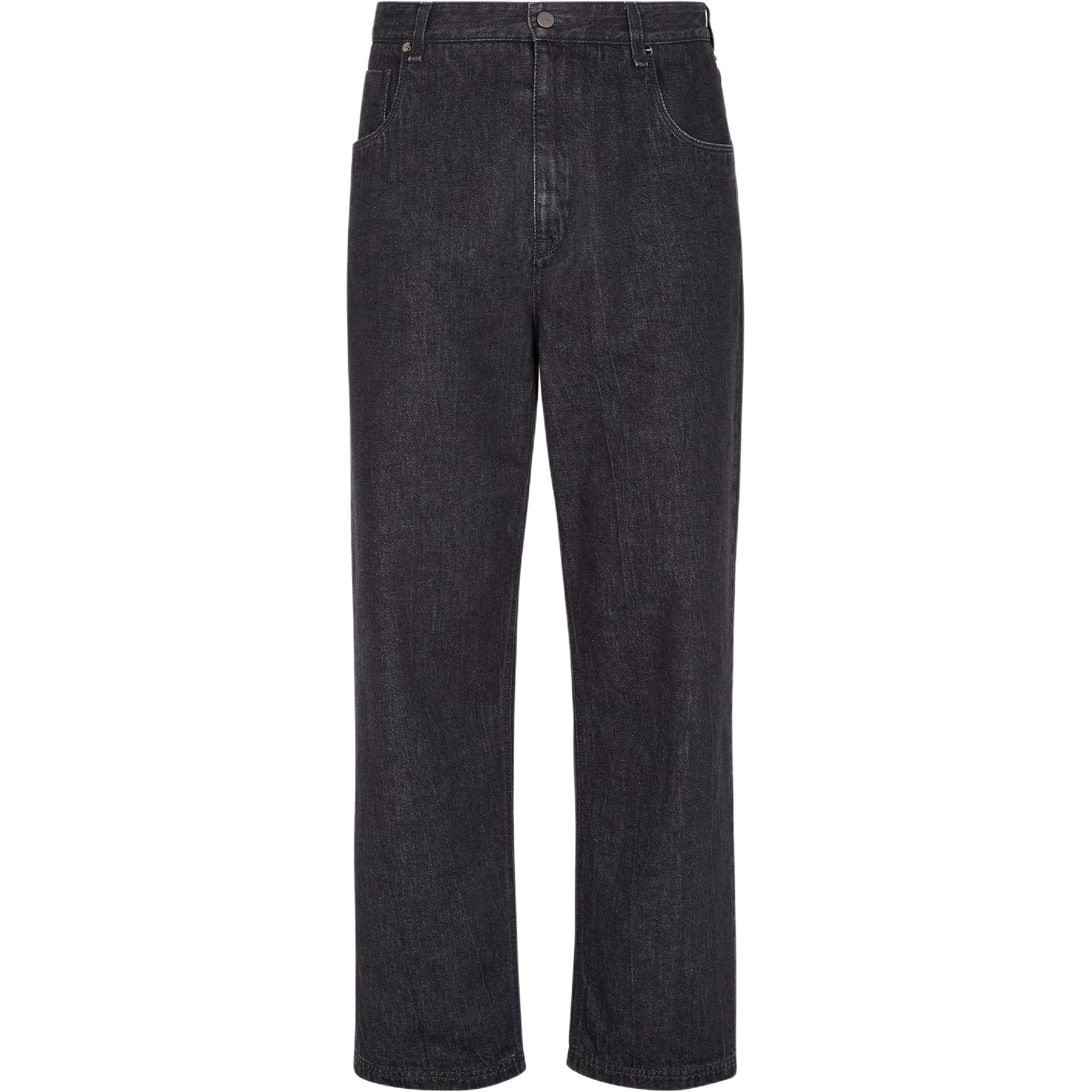 Прямые джинсы с поясными шлевками FENDI, черный
Прямые джинсы с поясными шлевками FENDI, черный