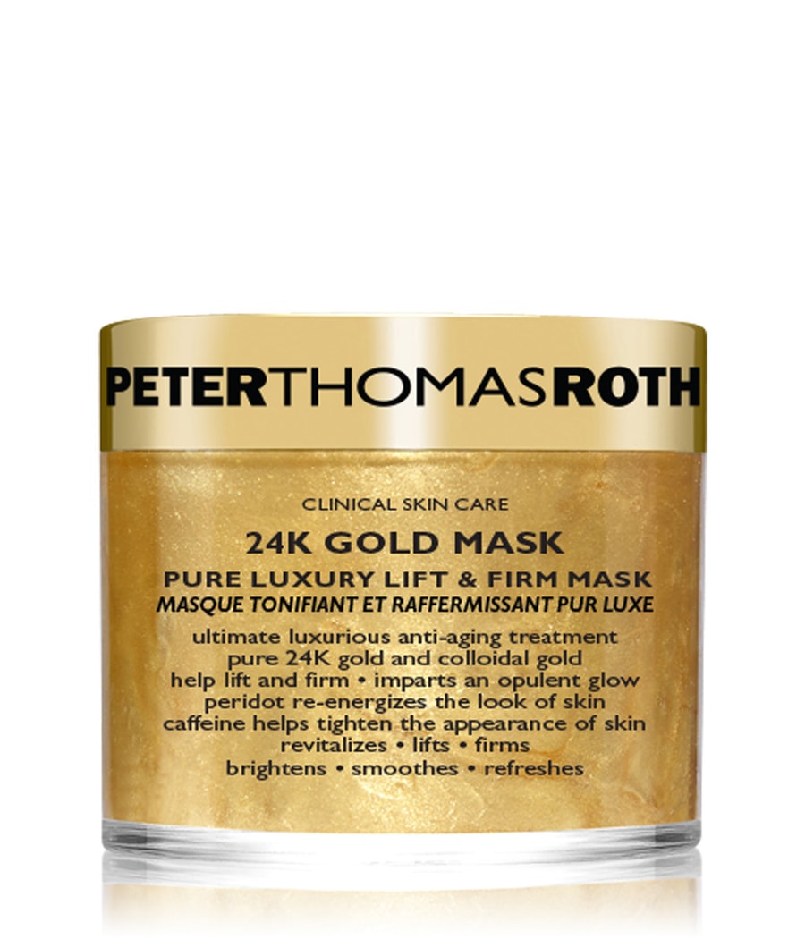 Медицинская маска Peter Thomas Roth 24K Gold Pure Luxury Lift & Firm, 50 ml
Медицинская маска Peter Thomas Roth 24K Gold Pure Luxury Lift & Firm, 50 ml