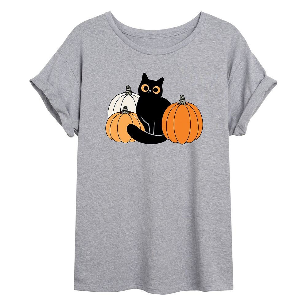 Детская футболка большого размера с нашивкой в виде тыквы Cat Licensed Character, серый
Детская футболка большого размера с нашивкой в виде тыквы Cat Licensed Character, серый