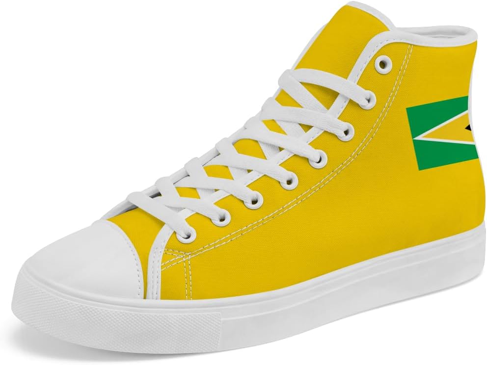 Кеды на высокой подошве с флагом Гайаны, высокие кроссовки на шнуровке, повседневная обувь для мужчин и женщин Chebing, желтый
Кеды на высокой подошве с флагом Гайаны, высокие кроссовки на шнуровке, повседневная обувь для мужчин и женщин Chebing, желтый