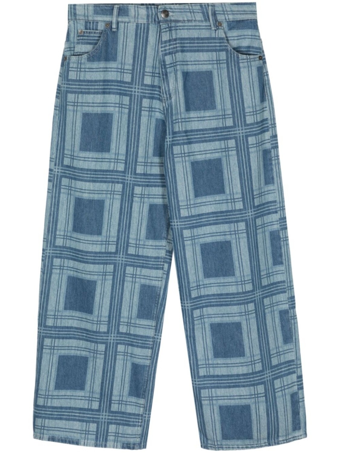 Charles Jeffrey Loverboy прямые брюки в клетку, синий
Charles Jeffrey Loverboy прямые брюки в клетку, синий